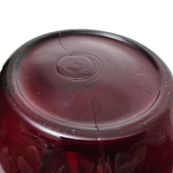 Vintage Art Deco Roly Poly Royal Ruby 96oz Pitcher by Anchor Hocking - Picture 5 of 6